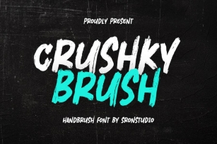 Crushky Brush Font Download