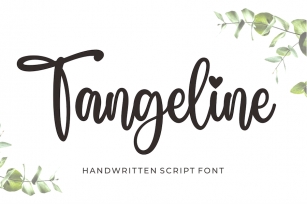 Tangeline Script Font Font Download