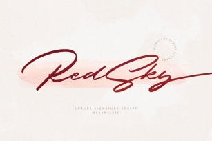 RedSky - Luxurious Signature Font Font Download