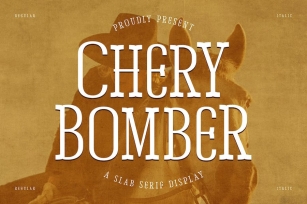 Chery Bomber A Slab Serif Display Font Download