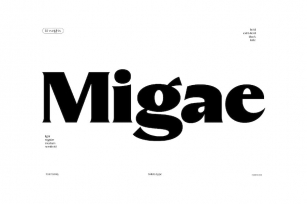Migae | Display Font Font Download