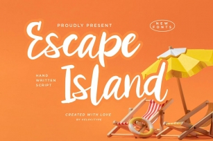 Escape Island- Handwritten Script fonts Font Download
