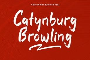 Catynburg Browling A Brush Handwritten Font Download