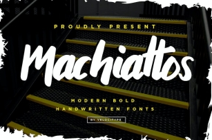 Machiattos - Modern Bold Script fonts Font Download