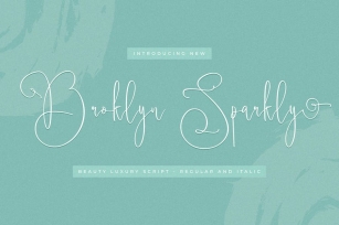 Broklyn Sparkly Luxury Script Font Font Download