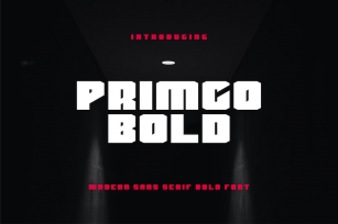 Primco Bold - Modern Bold Font Font Download