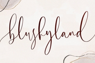 Blushyland - Modern Calligraphy Font Font Download