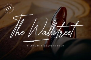 The Wallstreet - Signature Font Font Download