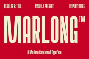 Marlong - A Modern Condensed Font Font Download