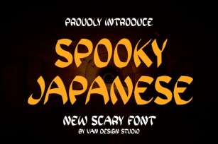 SPOOKY JAPANESE - Horror Font Font Download