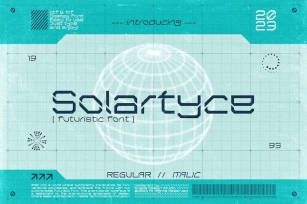 Solartyce - Futuristic Font Font Download