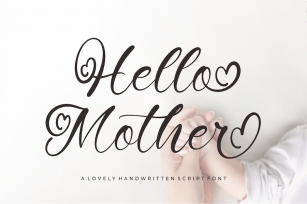 Hello Mother - Lovely Script Font Font Download