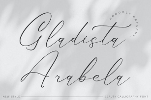 Gladista Arabela Calligraphy Font Font Download