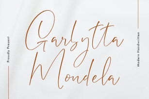 Garbytta Mondela Modern Handwritten Font Download