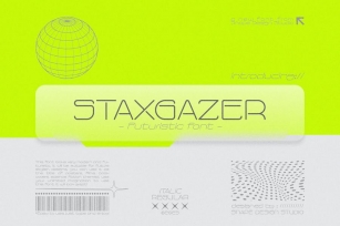 Staxgazer - Futuristic Font Font Download