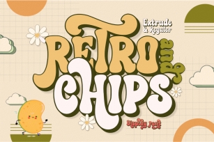 Retro and Chips Display Font Font Download