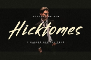 Hicktomes A Marker Display Font Font Download