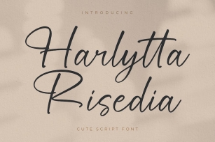 Harlytta Risedia Script Font Font Download