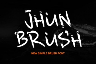 JhunBrush - Font Font Download