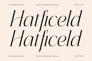 Hatficeld New Modern Serif Font Font Download