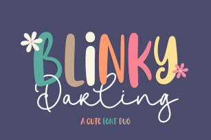 Blinky Darling Font Duo Font Download