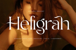 Hefigrah Elegant Serif Font Font Download