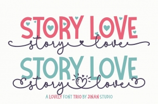 Story Love Font Trio Font Download