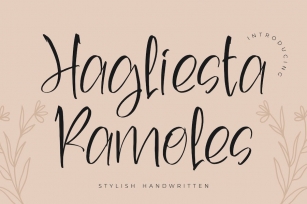 Hagliesta Ramolesta Stylish Handwritten Font Download