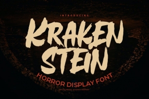 Krakenstein - Horror Display Font Font Download
