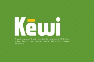 Kewi - Modern Sans Serif Font Download