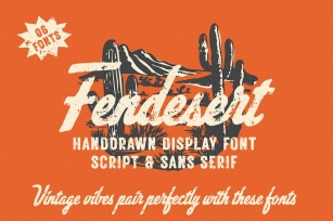 Fendesert - Vintage Stamp Font Font Download