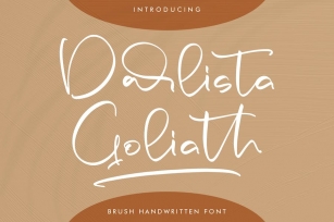 Darlista Goliath Brush Handwritten Font Download