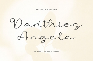 Danthies Angela Script Font Font Download