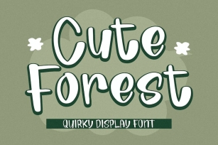 Cute Forest Quirky Display Font Font Download