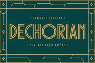 Dechorian New Art Deco Font Font Download