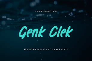Genk Clek - Handwritten Font Font Download