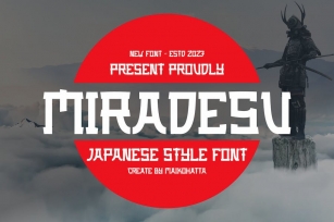 Miradesu - Japanese Style Font Font Download