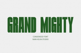 Grand Mighty - Condensed Font Font Download