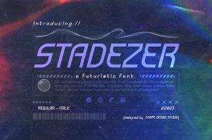 Stadezer - Futuristic Font Font Download
