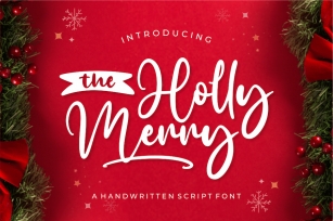 The Holly Merry Script Font Font Download