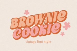 Brownie Cookie Groovy Font Font Download