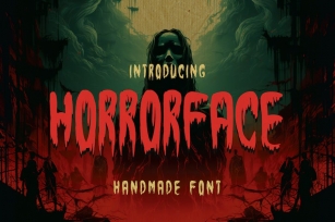 Horrorface - A Handmade Horror Font Font Download
