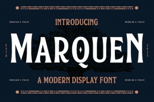 Marquen A Modern Display Font Font Download