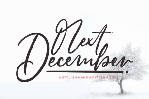 Next December Script Font Font Download