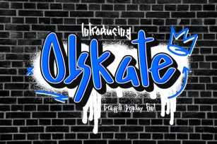 Olskate - Graffiti Display Font Download