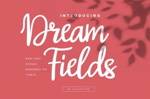 Dream Fields - Handwritten Script fonts Font Download