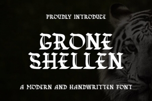 GRONE SHELLEN - Gothic Font Font Download