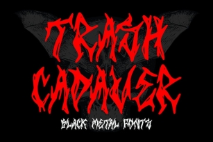 Trash Cadaver – Black Metal Font Font Download