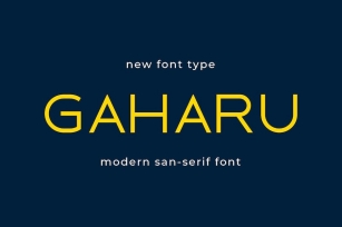 Gaharu San Serif Font Font Download