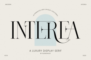 Interea A Luxury Serif Font Font Download